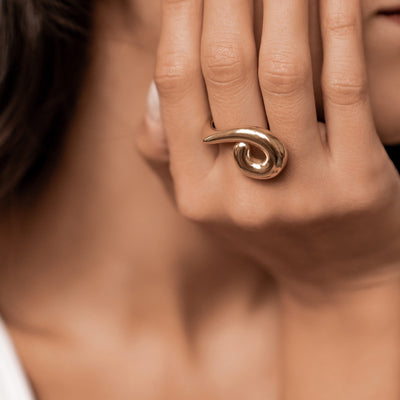 Anillo Abierto Nudo Enlazado