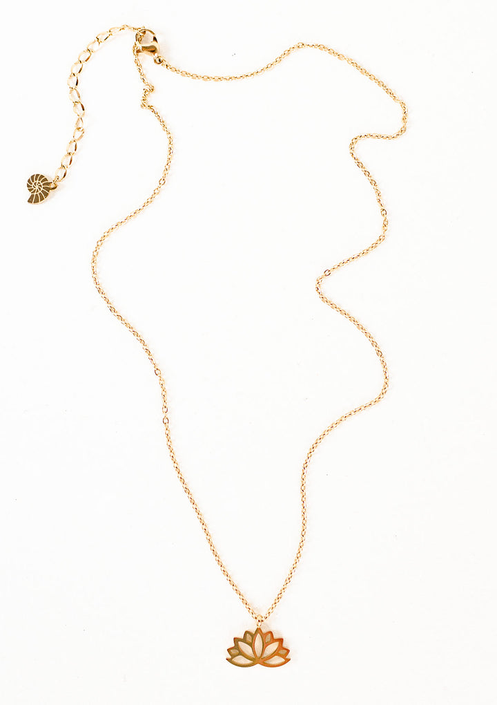 Lotus Kette Roségold