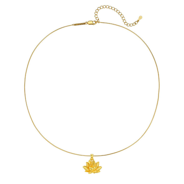 Collier Pendentif Lotus Persévérance Argent Sterling