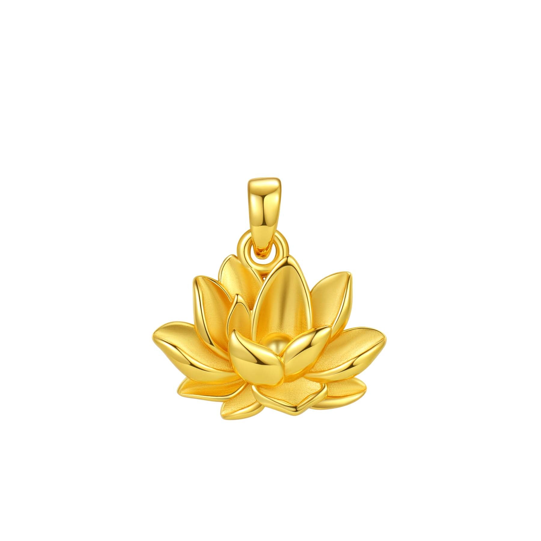 Collier Pendentif Lotus Persévérance Sterling Argent