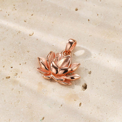 Collier Pendentif Lotus Persévérance Sterling Argent