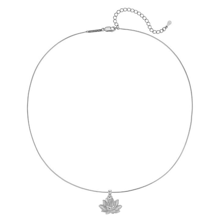 Collier Pendentif Lotus Persévérance Argent Sterling