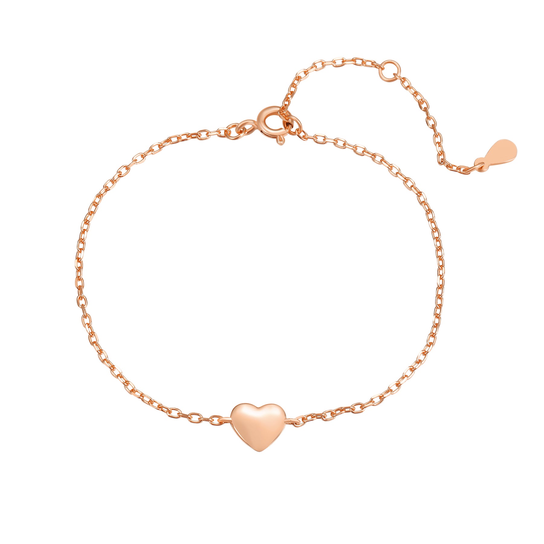 Pulsera Corazón Amor Plata de Ley