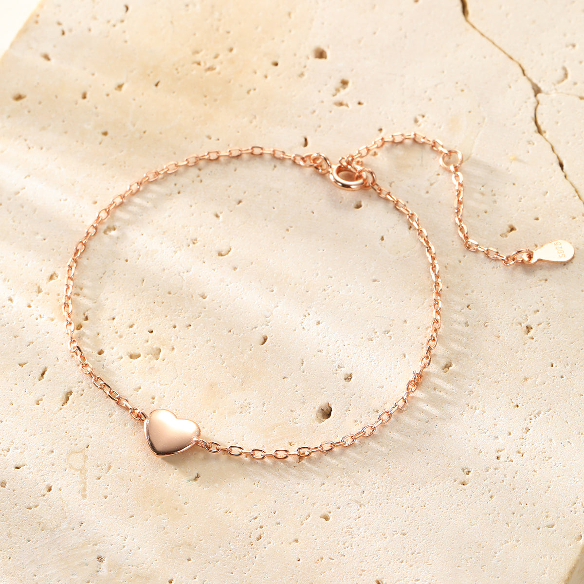 Love Heart Bracelet Sterling Silver