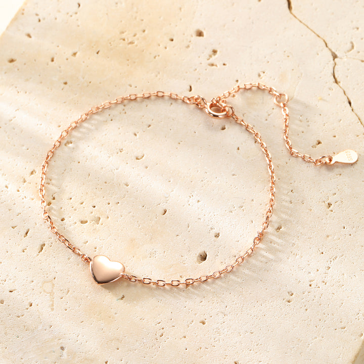 Pulsera Corazón Amor Plata de Ley