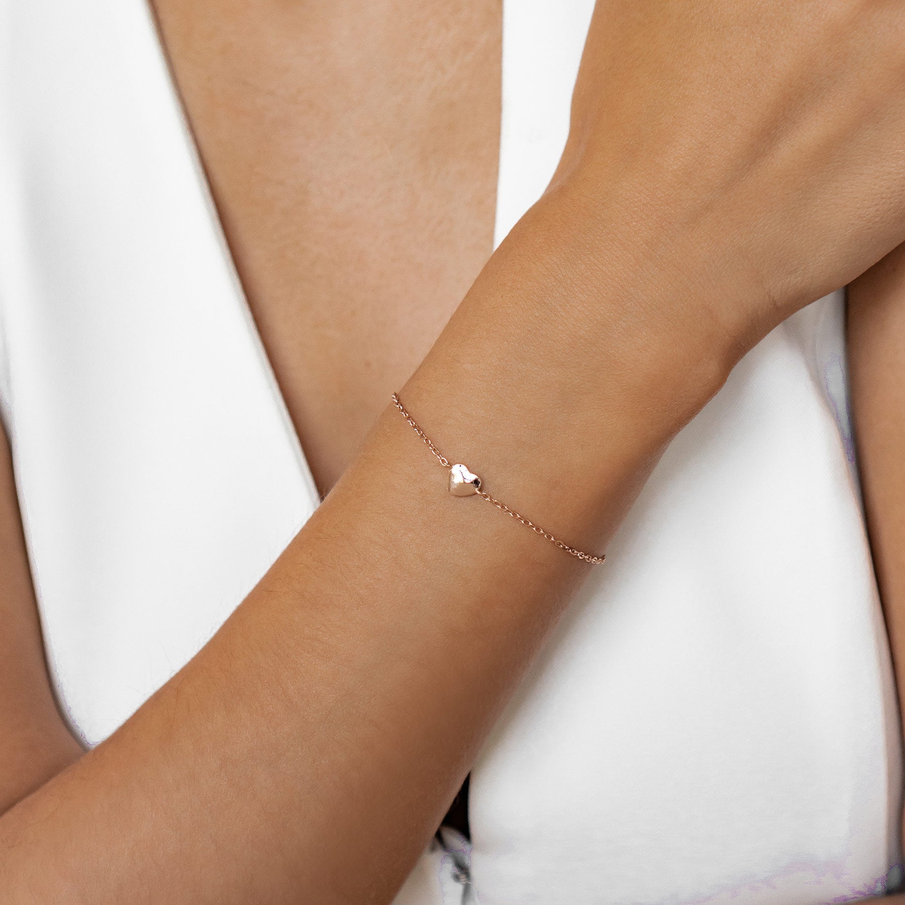 Pulsera Corazón Amor Plata de Ley