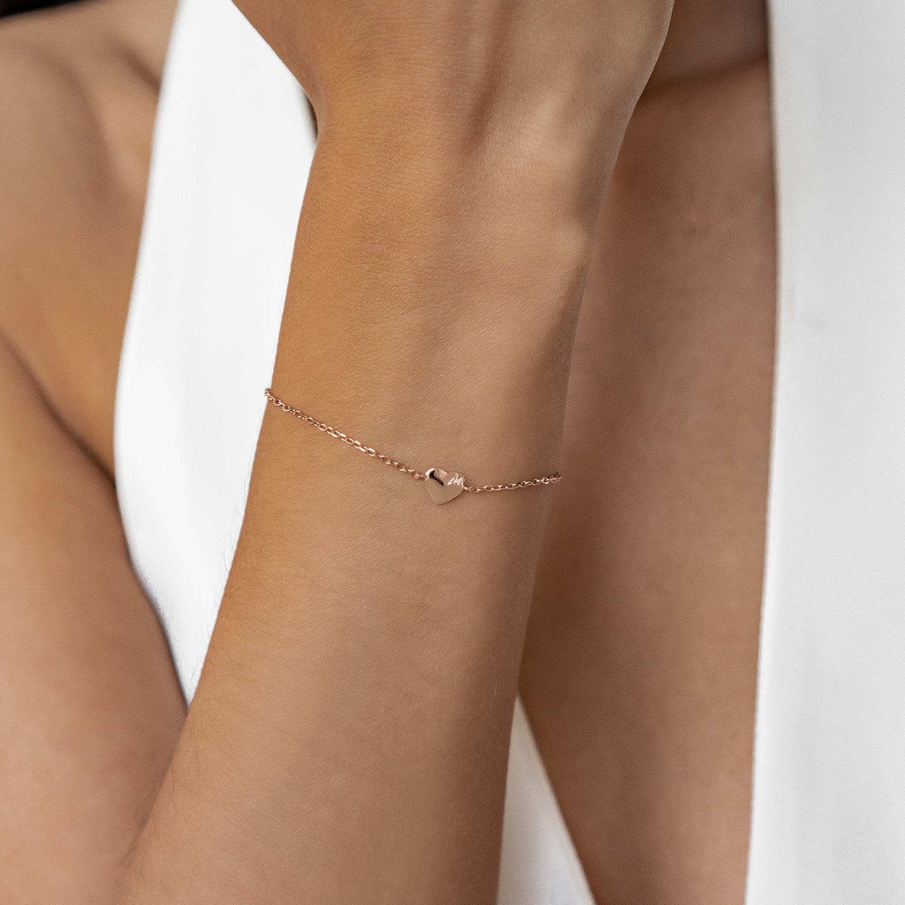 Pulsera Corazón Amor Plata de Ley