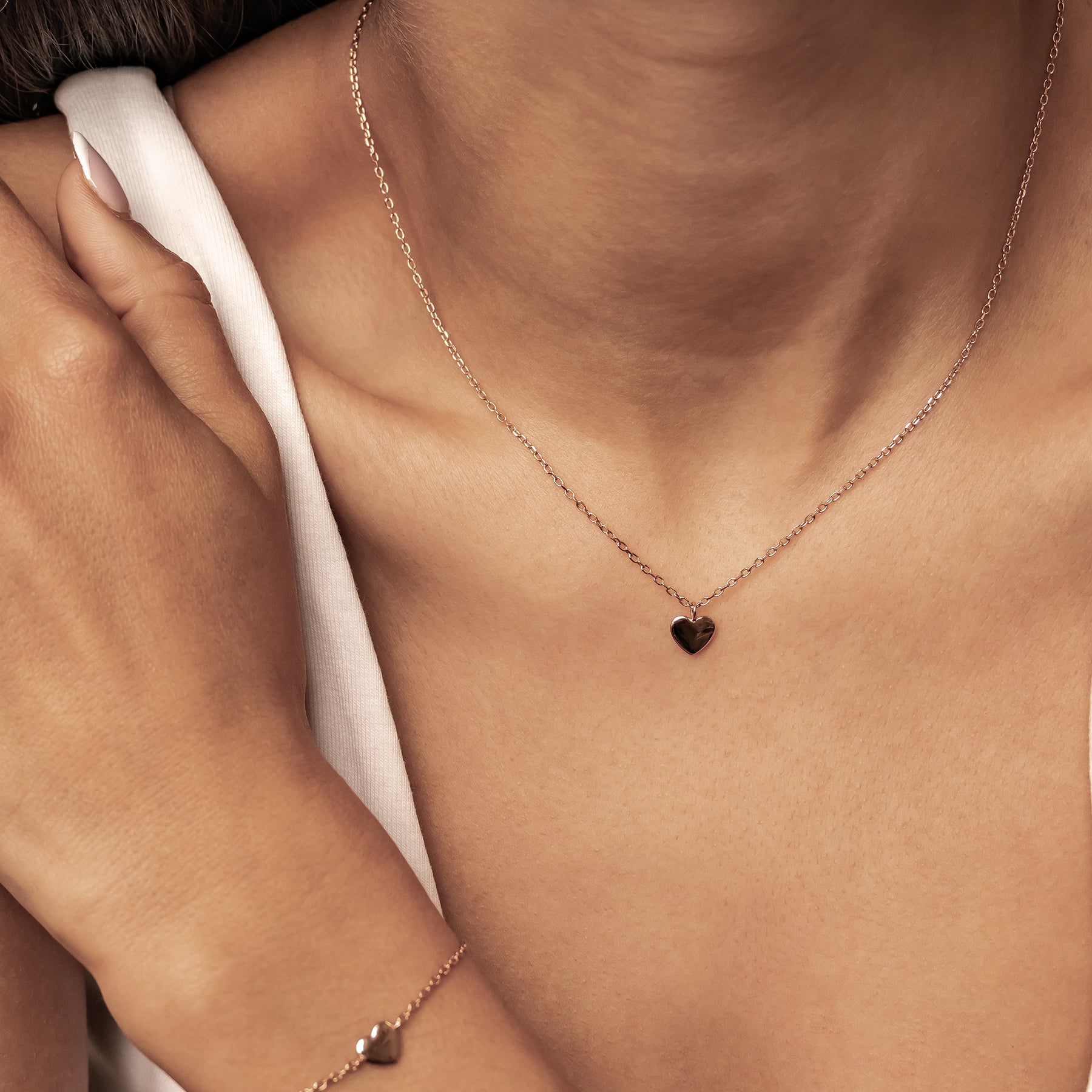 Love Heart Jewelry Set Sterling Silver