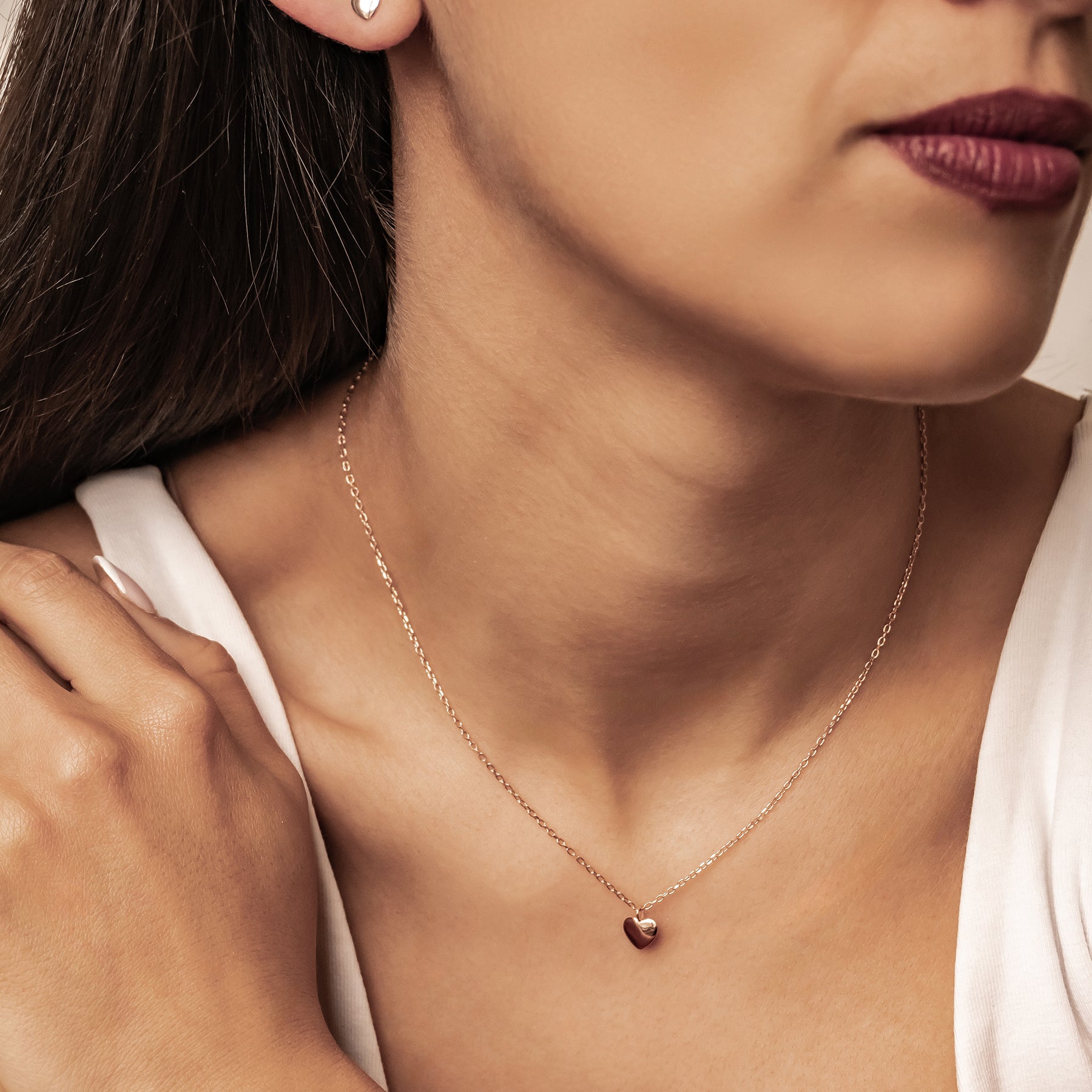 Love Heart Jewelry Set Sterling Silver