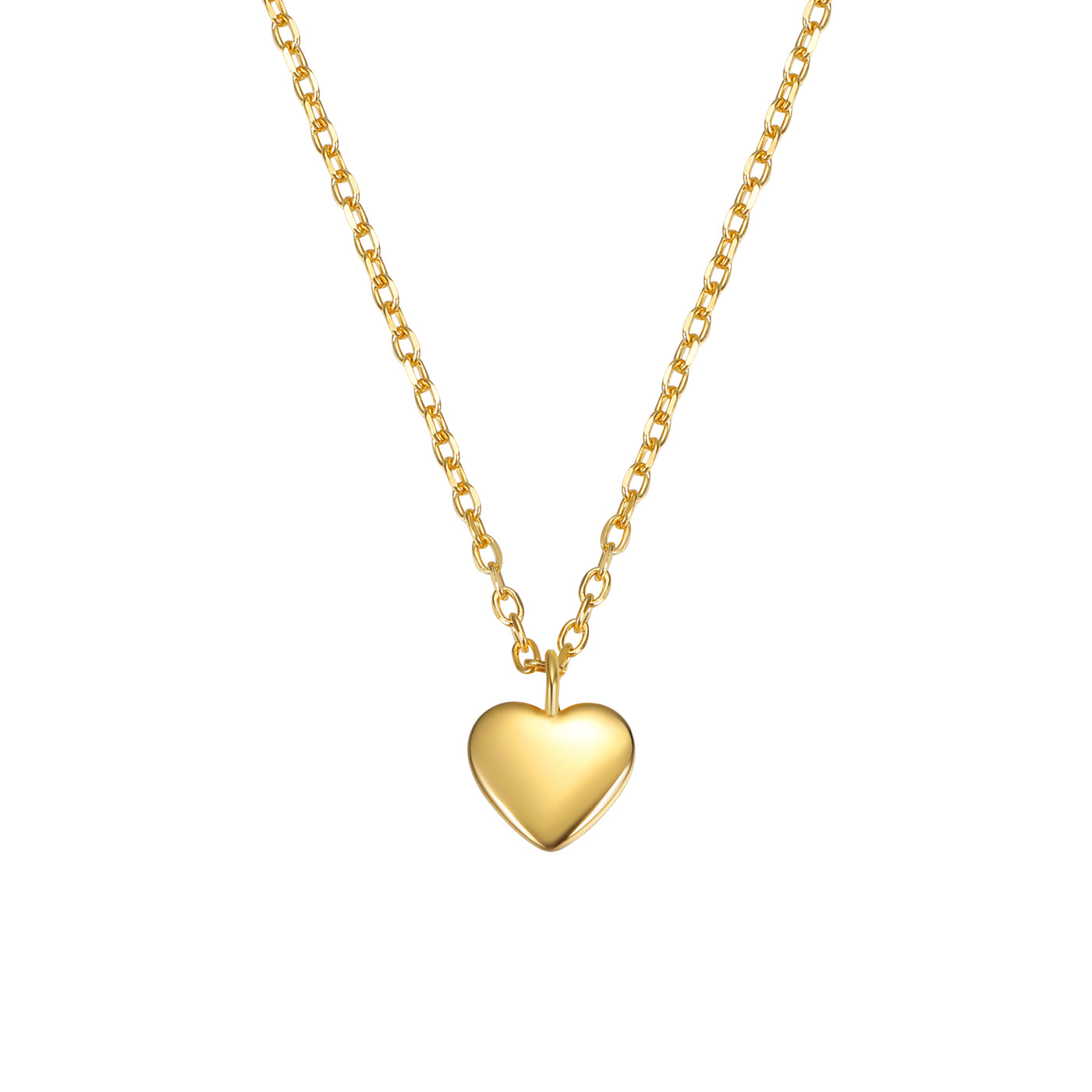 Love Heart Necklace Sterling Silver