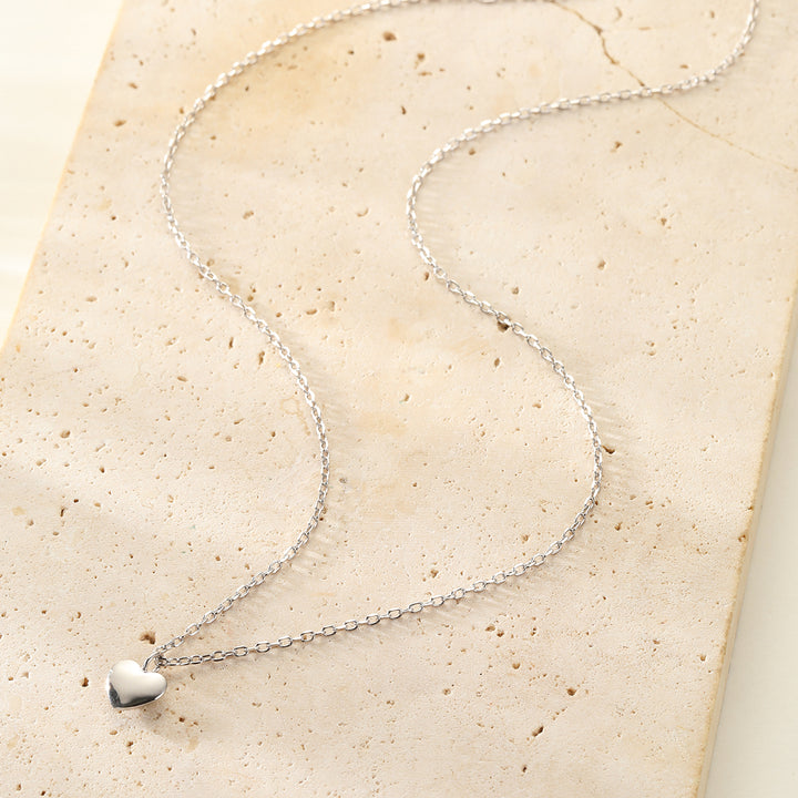 Collier Cœur Amour Argent Sterling