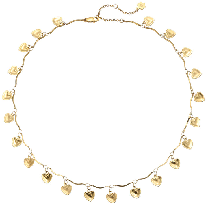 Love Heart Statement Choker Waterproof