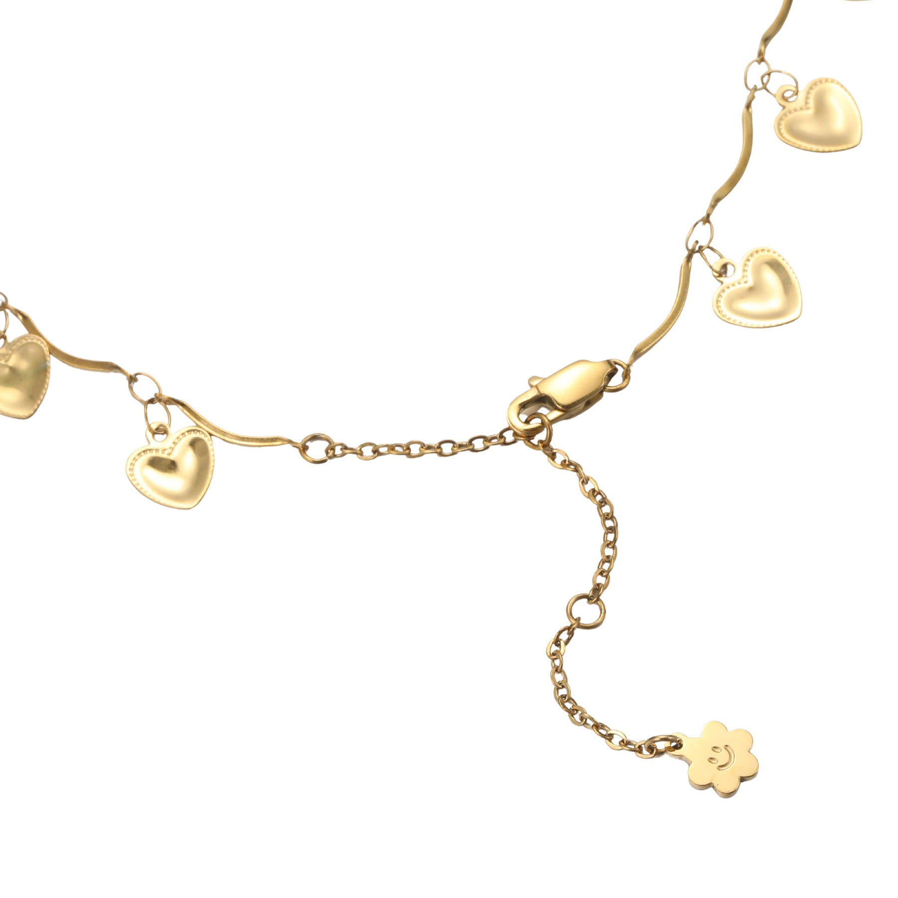 Love-Herz-Statement-Kette – wasserfest
