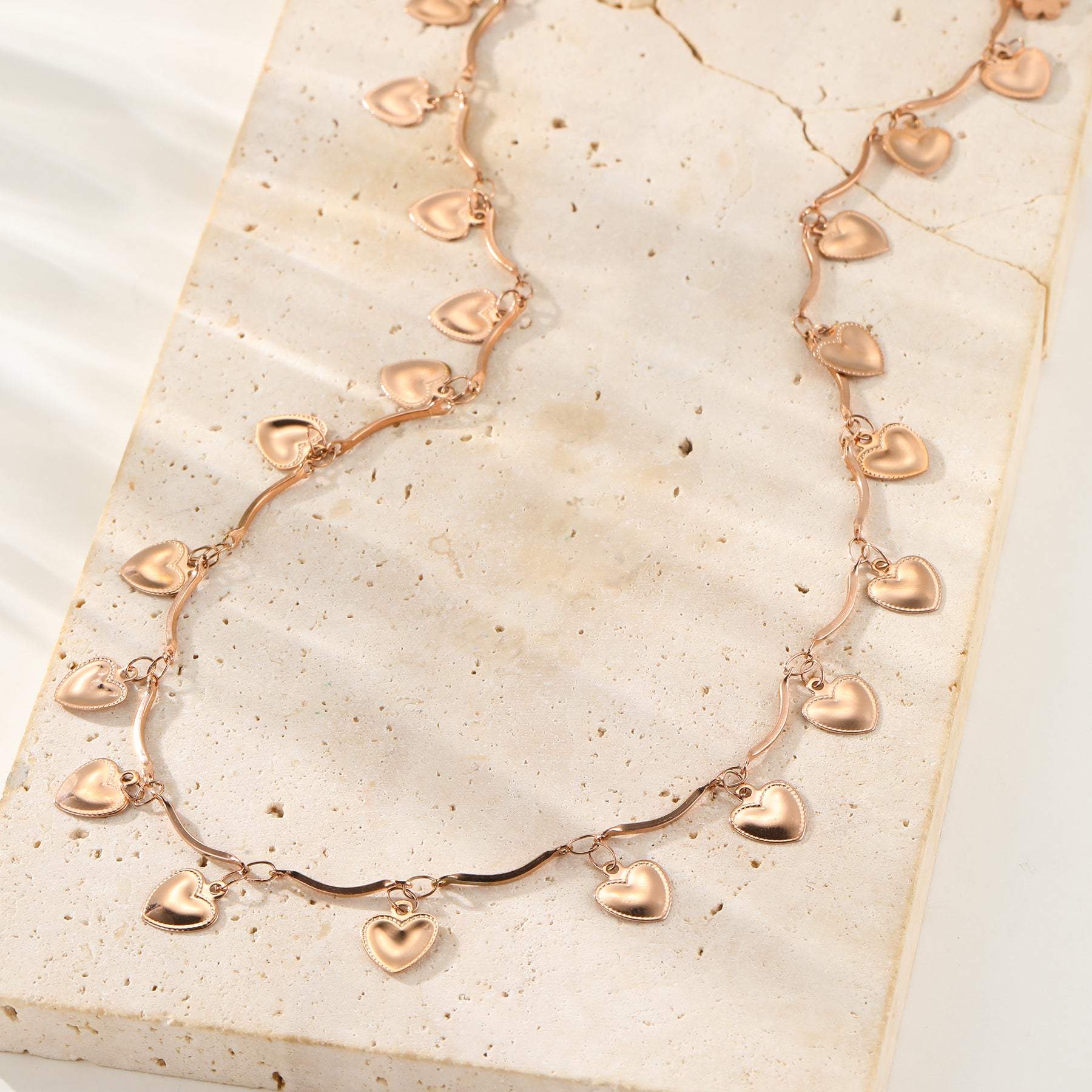 Love-Herz-Statement-Kette – wasserfest