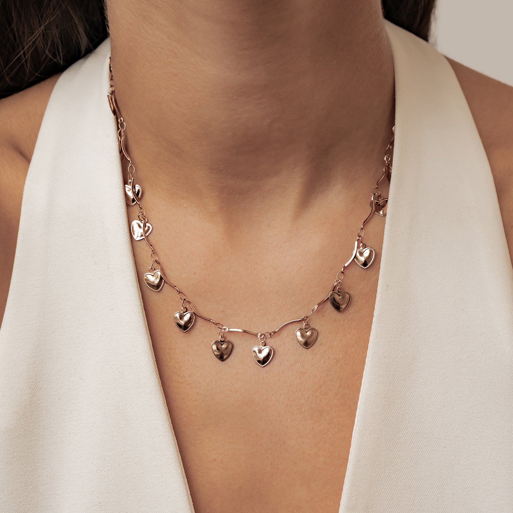 Love-Herz-Statement-Kette – wasserfest