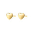 Love Heart Stud Earrings Sterling Silver