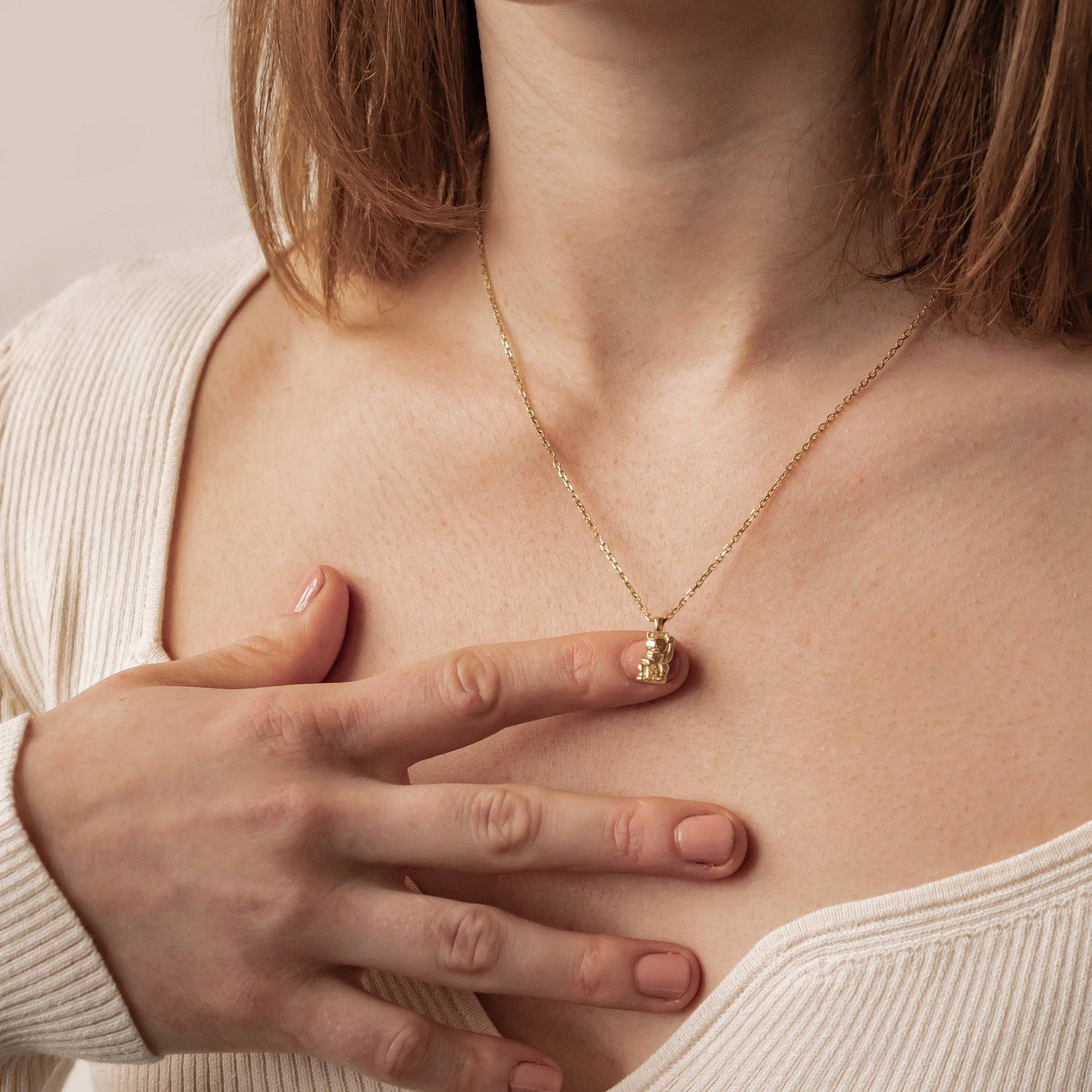 Collier Pendentif Lucky Chat Sterling Argent