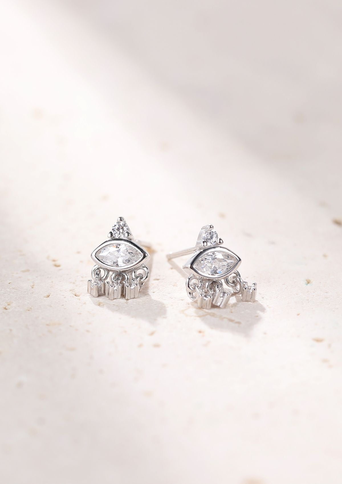 Lucky Eye Stud Earrings Sterling Silver