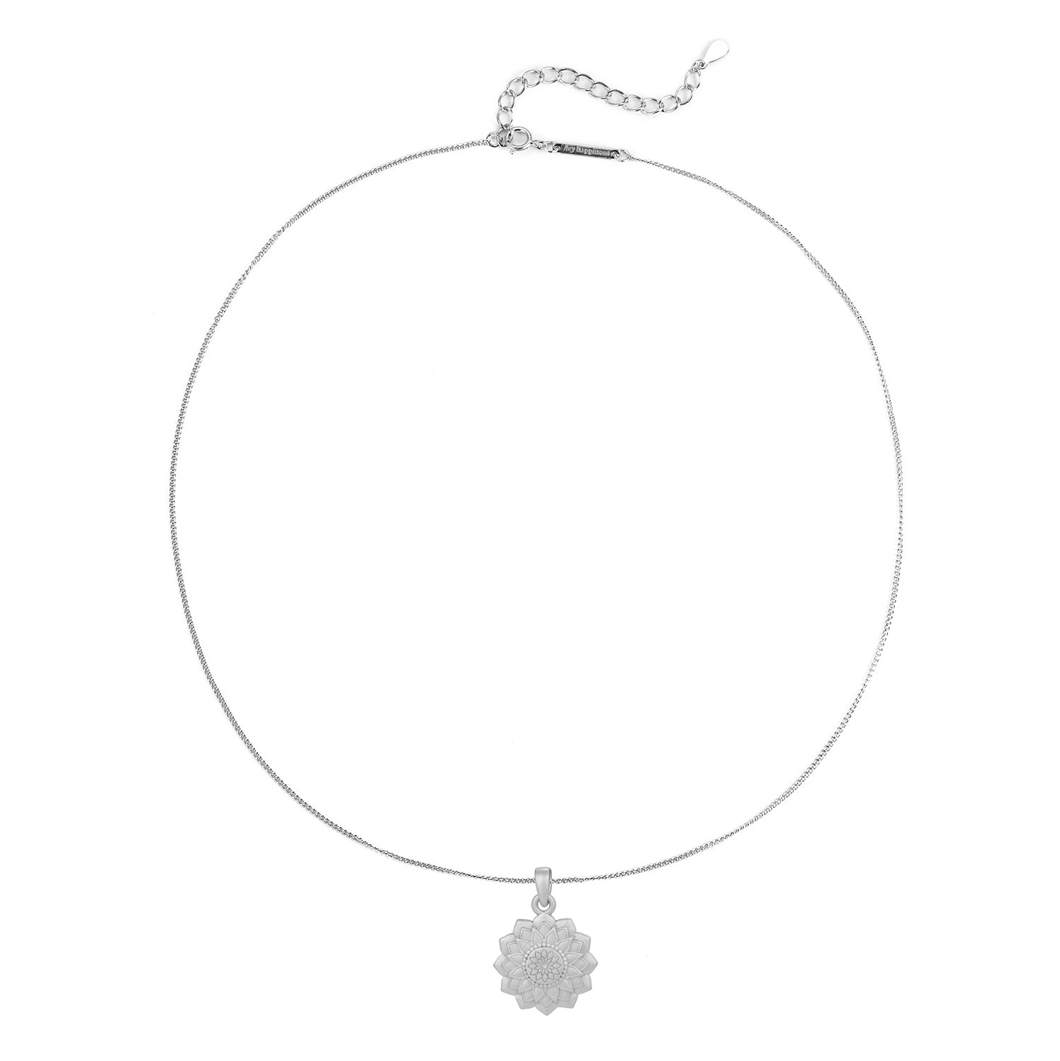 Mandala Anhänger Halskette für Harmonie aus Sterlingsilber