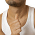 Herren Layered Halskette mit Kreuz