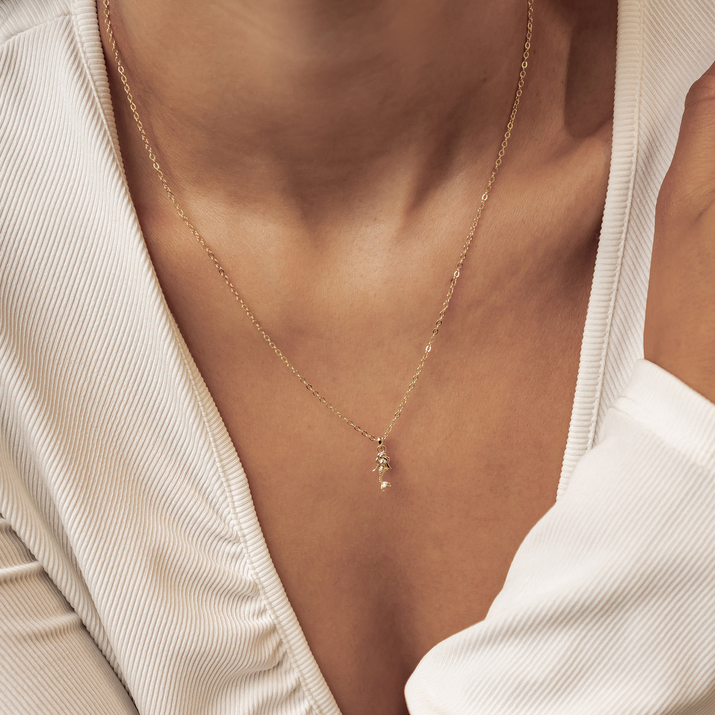 Collier Pendentif Sirène en Argent Sterling