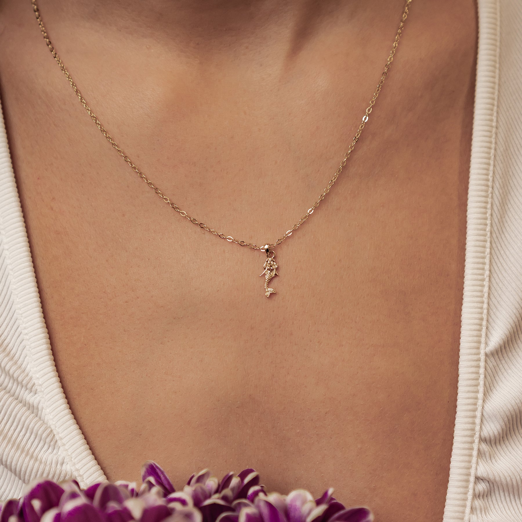 Collier Pendentif Sirène en Argent Sterling