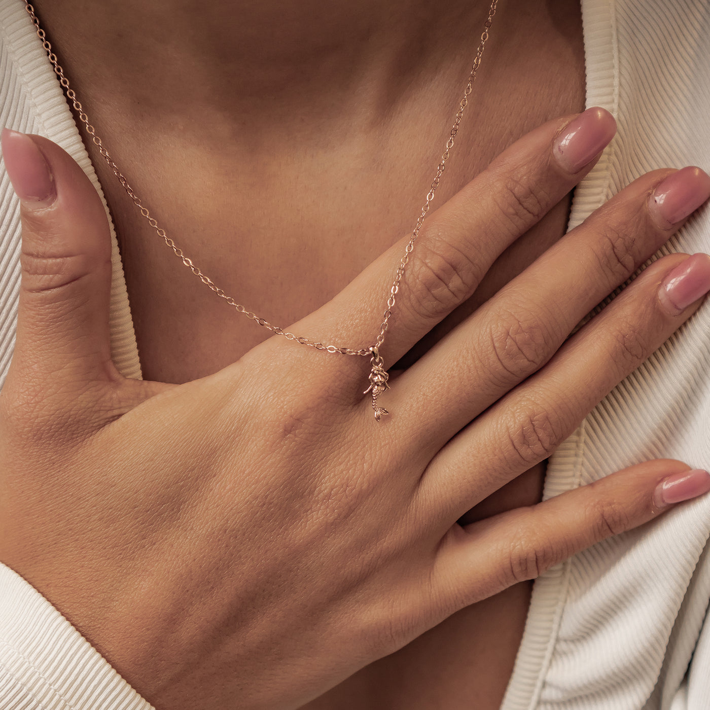 Collier Pendentif Sirène en Argent Sterling