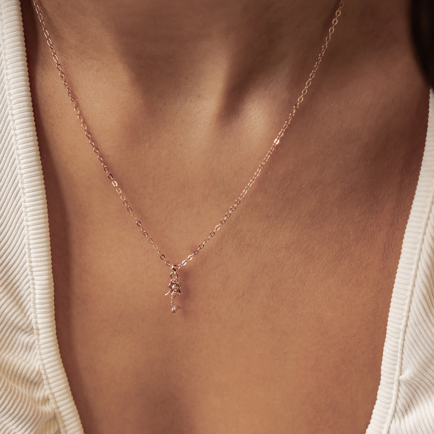 Collier Pendentif Sirène en Argent Sterling