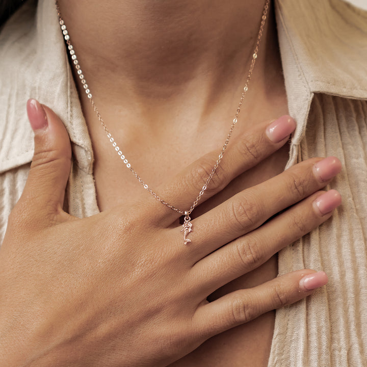 Collar Colgante Sirena Plata de Ley 925