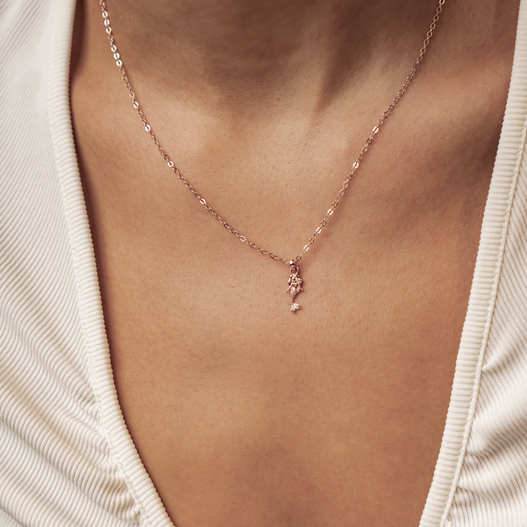 Collier Pendentif Sirène en Argent Sterling