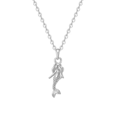 Collier Pendentif Sirène en Argent Sterling