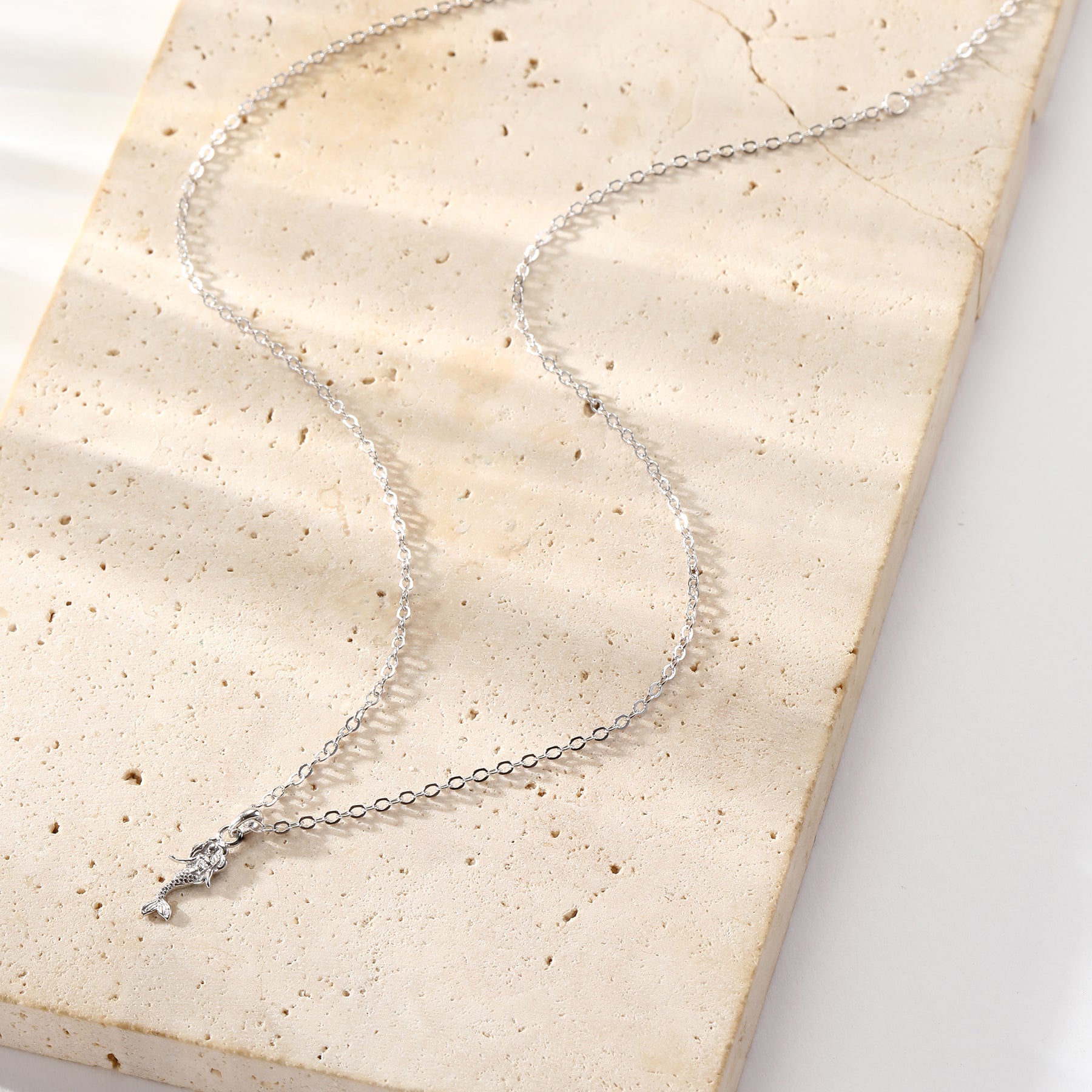 Collier Pendentif Sirène en Argent Sterling