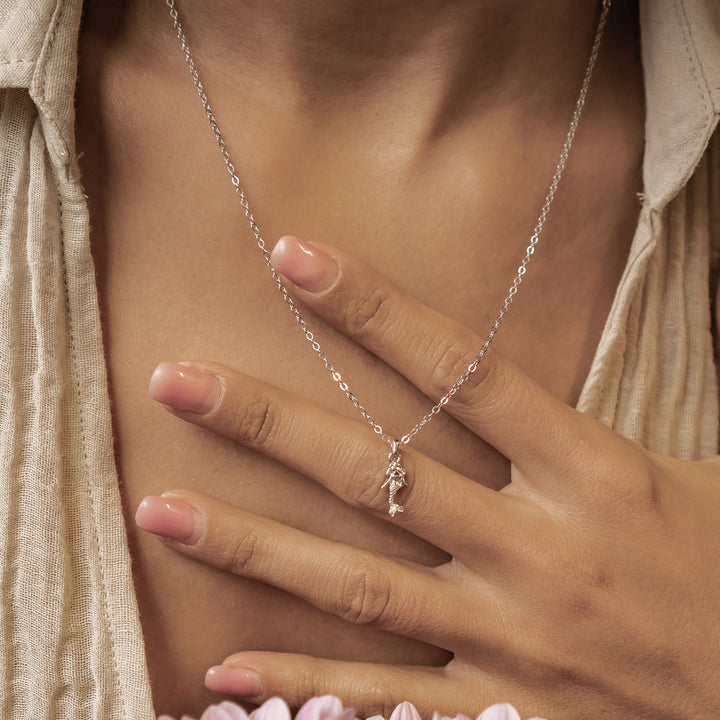 Collar Colgante Sirena Plata de Ley 925