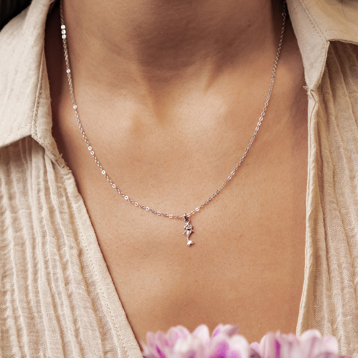 Collar Colgante Sirena Plata de Ley 925