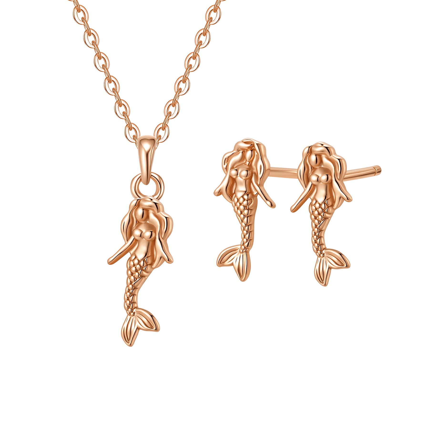 Mermaid Jewelry Set Sterling Silver