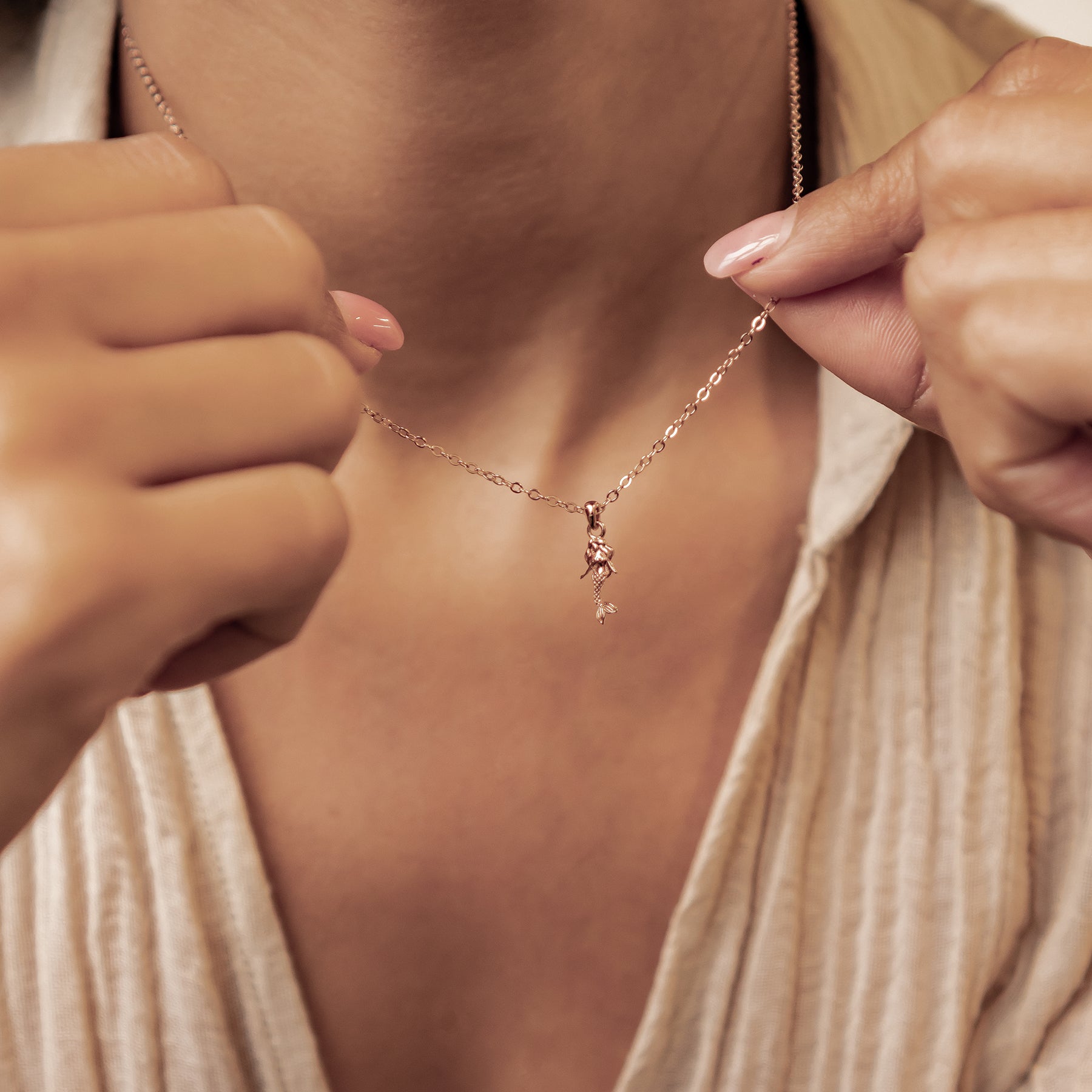 Mermaid Jewelry Set Sterling Silver