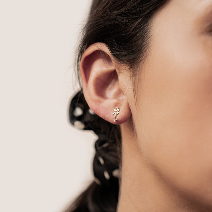 Pendientes Botón Sirena Plata de Ley 925