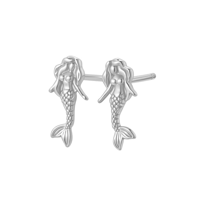 Pendientes Botón Sirena Plata de Ley 925