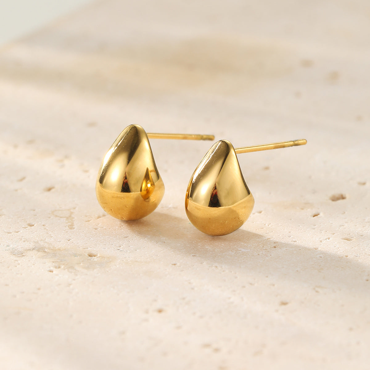 Mini Dome Hoop Earrings Stainless Steel