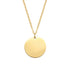 Minimalist Disc Pendant Necklace Waterproof