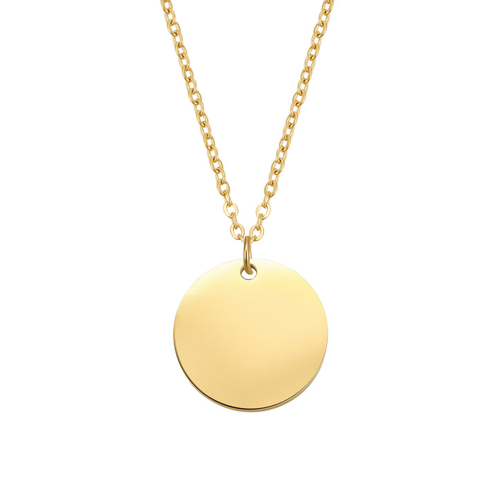 Collar Minimalista con Colgante Disco – Waterproof