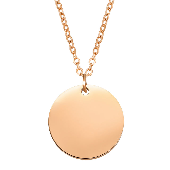Collar Minimalista con Colgante Disco – Waterproof