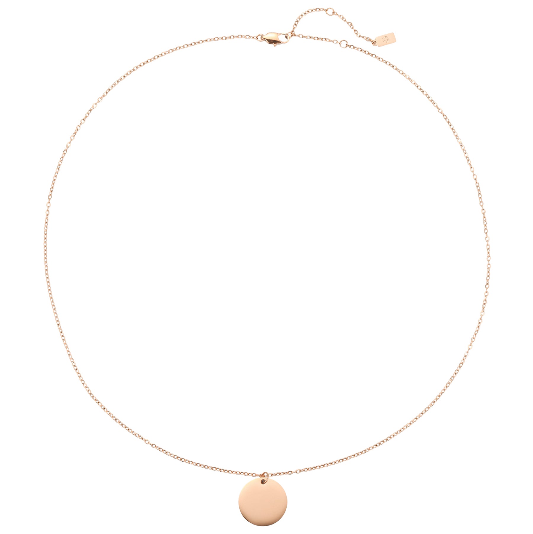 Minimalist Disc Pendant Necklace Waterproof