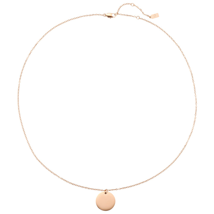 Minimalist Disc Pendant Necklace Waterproof