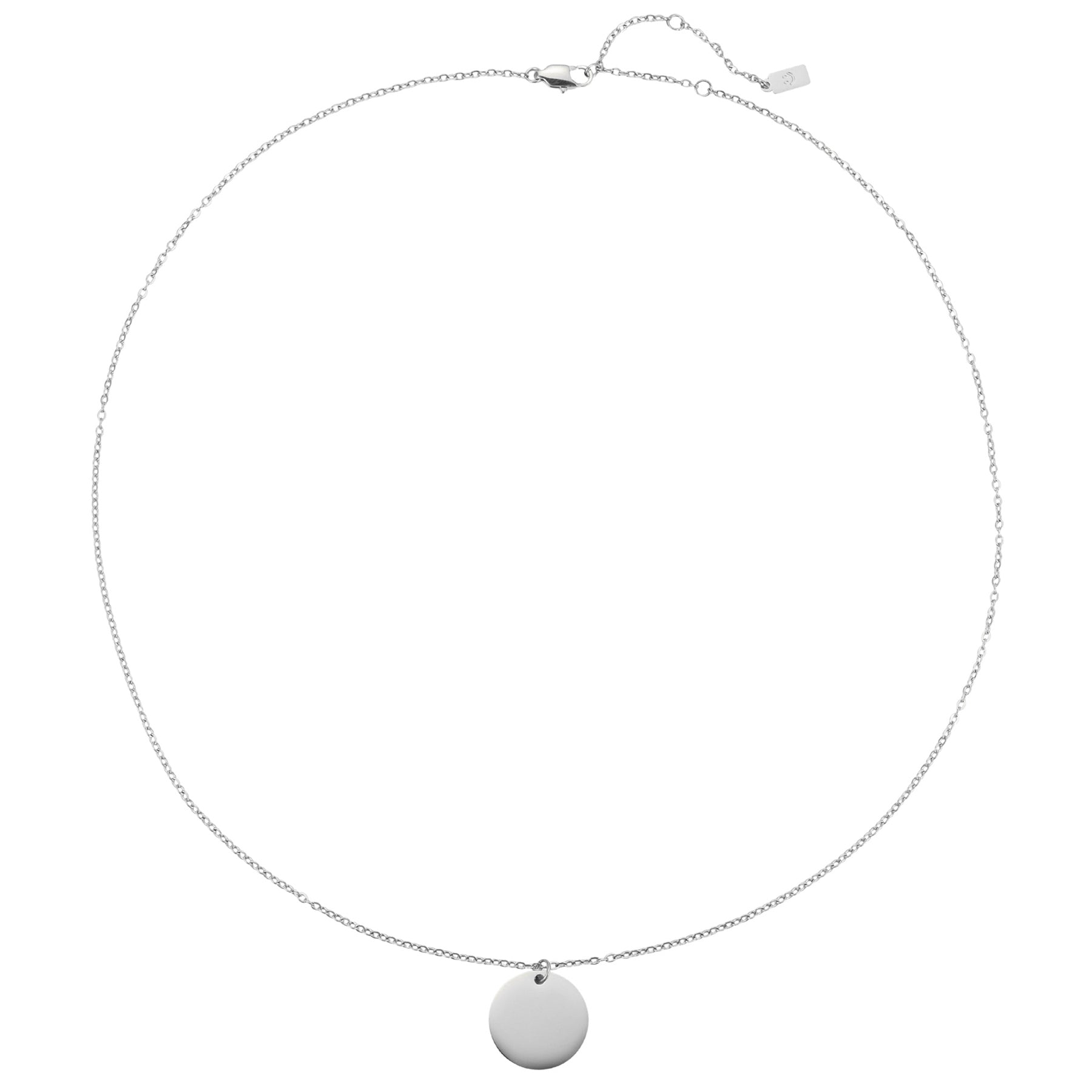 Minimalist Disc Pendant Necklace Waterproof