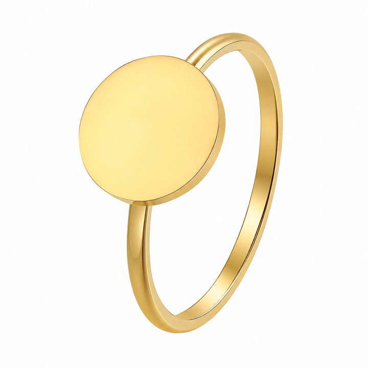 Minimalistischer Disc-Ring – Wasserfest