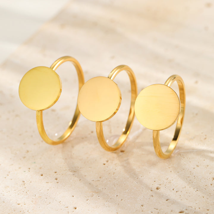 Bague Minimaliste Disque – Waterproof