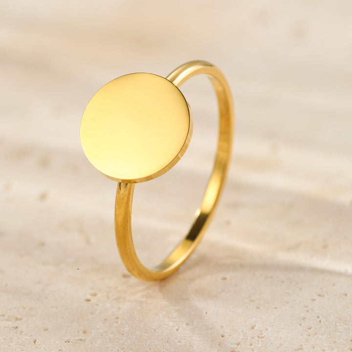 Bague Minimaliste Disque – Waterproof