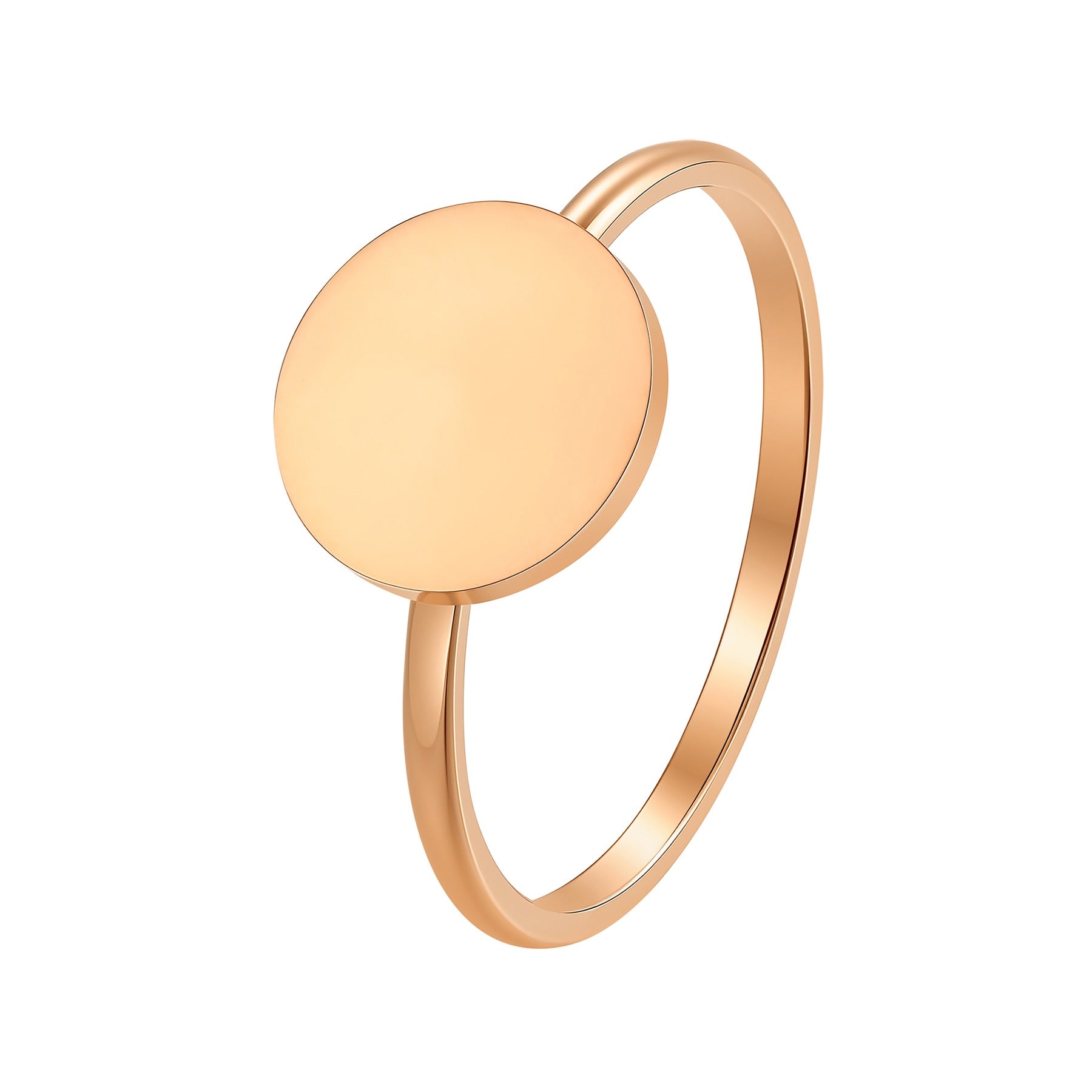 Minimalistischer Disc-Ring – Wasserfest