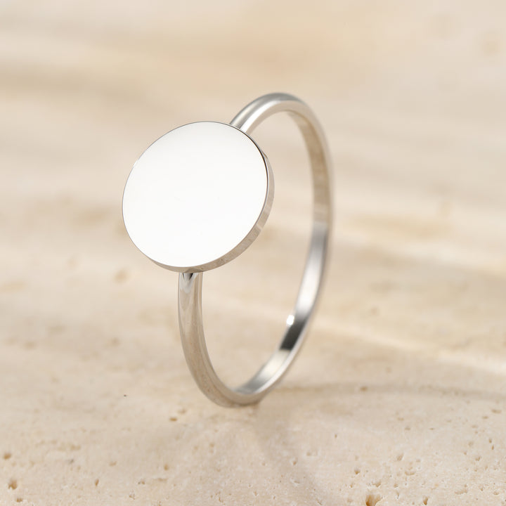 Bague Minimaliste Disque – Waterproof